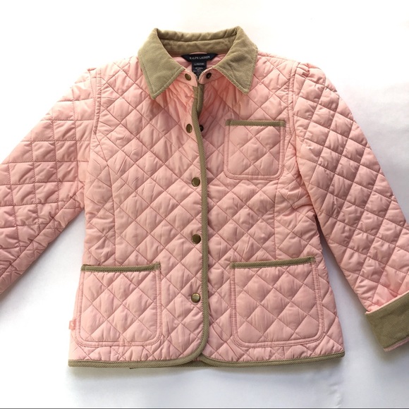 Ralph Lauren Blue Label Other - Ralph Lauren Pink Quilted Jacket Girls Large